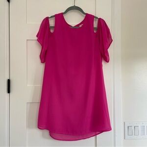 Pink t-shirt style dress